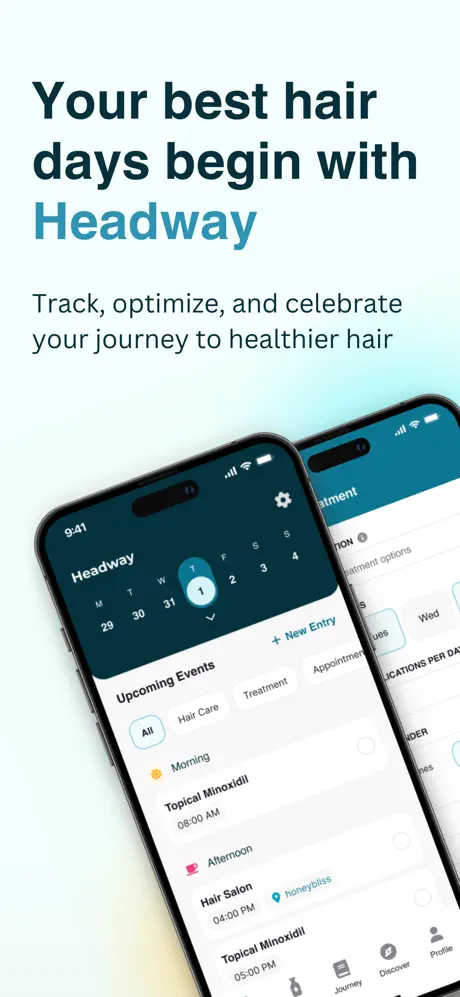 Headway Hair app screen 1