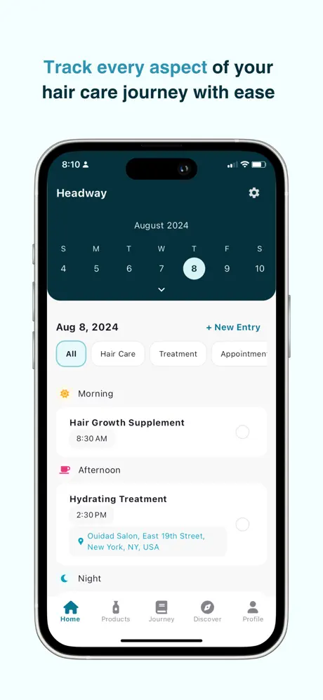 Headway Hair app screen 2